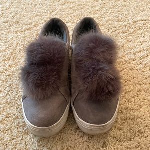 Sam Edelman Gray Puff Sneakers